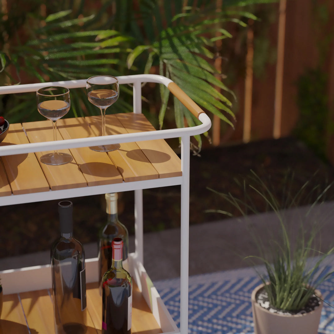Randburg Outdoor Bar Cart w/ Storage - AmericanHomeFurniture