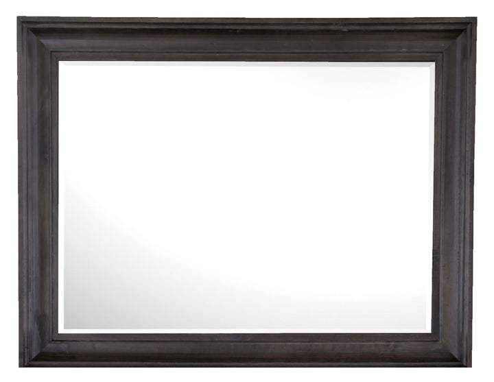 Calistoga Weathered Charcoal Drawer Dresser With Landscape Mirror - B2590-2040