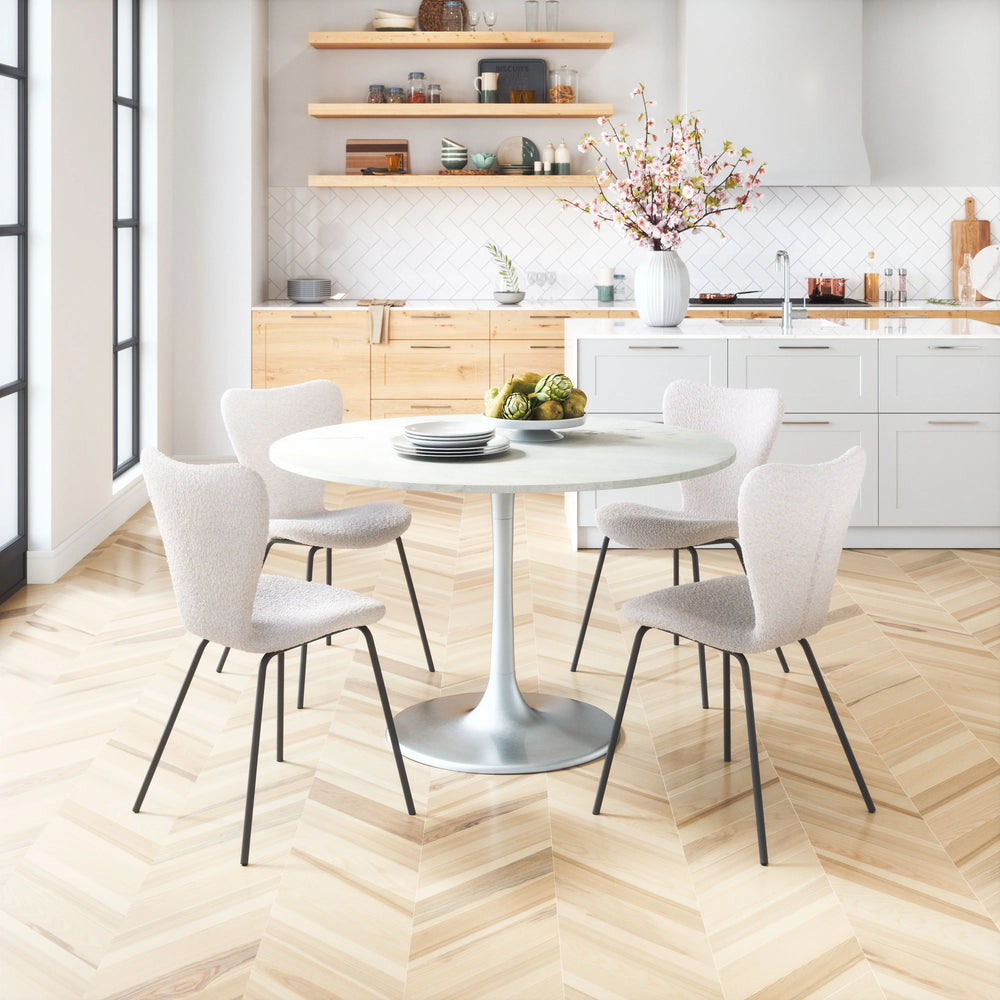 Thibideaux Dining Chair (Set of 2) Ivory - AmericanHomeFurniture