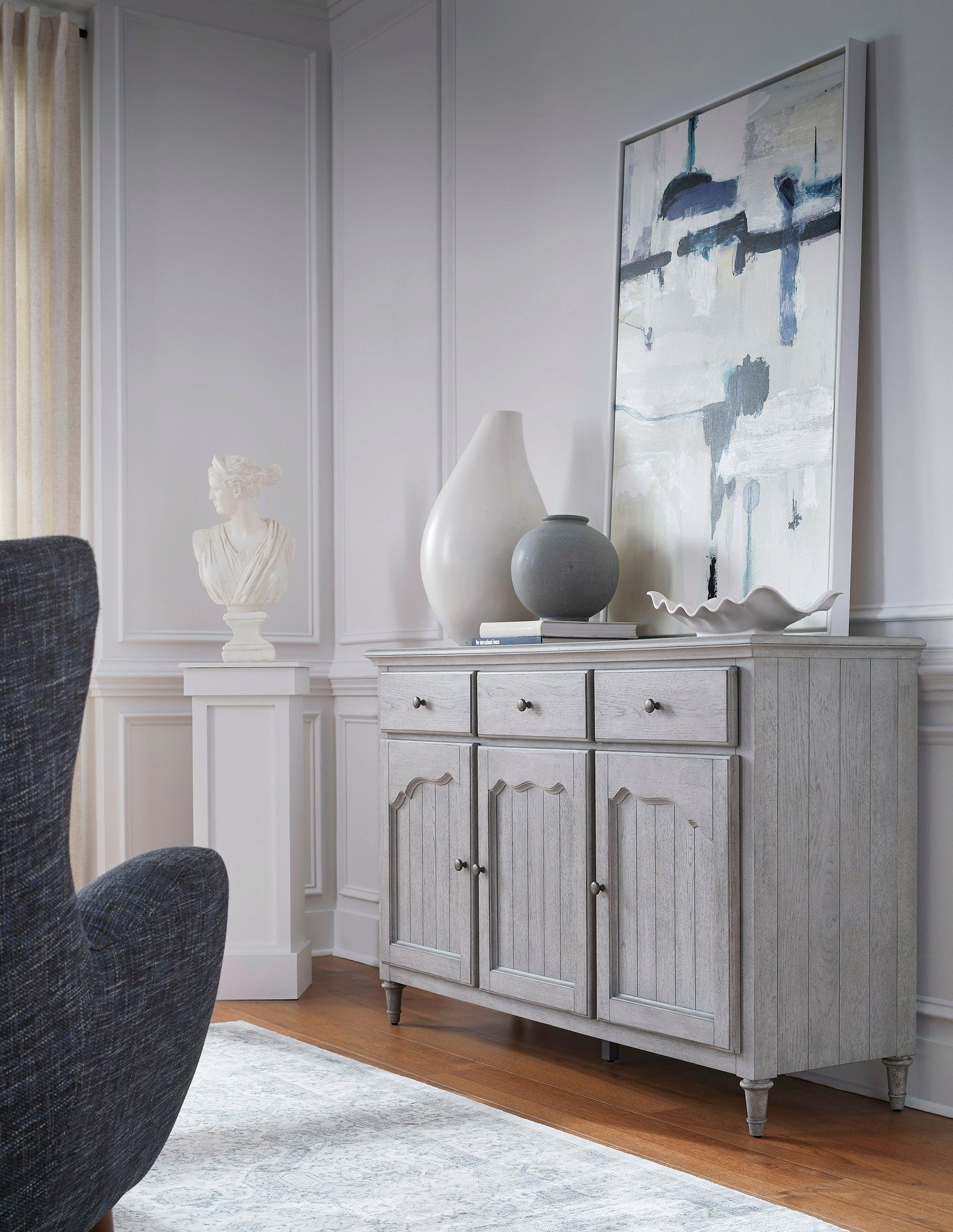 Pulaski 3-Door Credenza with Storage Drawers SIDEBOARDS + CREDENZAS