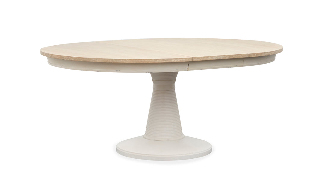 Echo Isles Sea Pearl And Driftwood Extendable 54" Round Dining Table - D6310-24