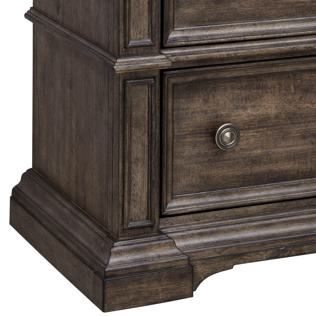 Woodbury Two Drawer Nightstand with USB - AmericanHomeFurniture