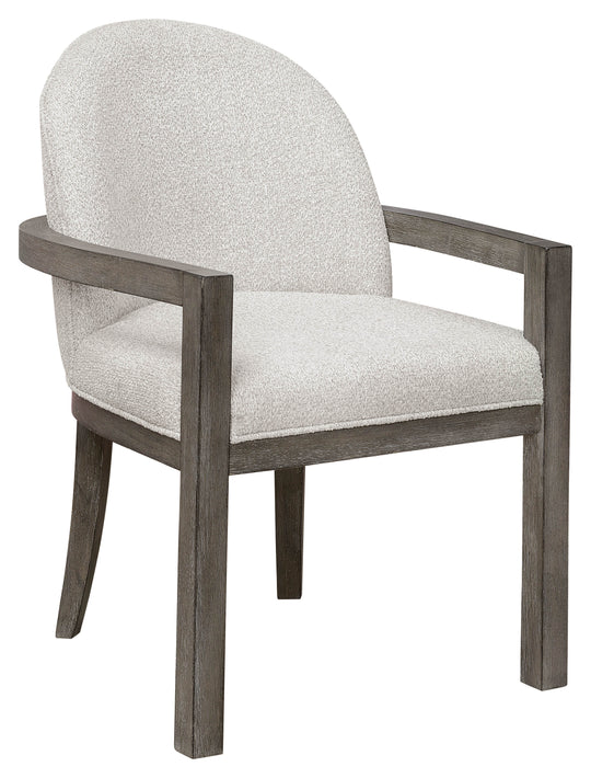 Anderson Park Moose Trail And Frontier Brown Upholstered Host Chair - P402275