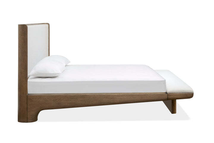 Thorne Amber Brown King Upholstered Platform Bed - B6593-60