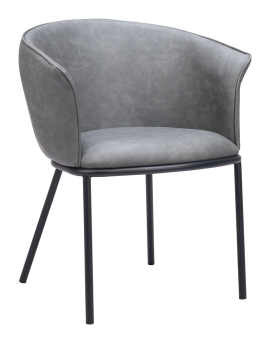 Zuo Garston Dining Chair Gray - Set of 2 DINING CHAIRS