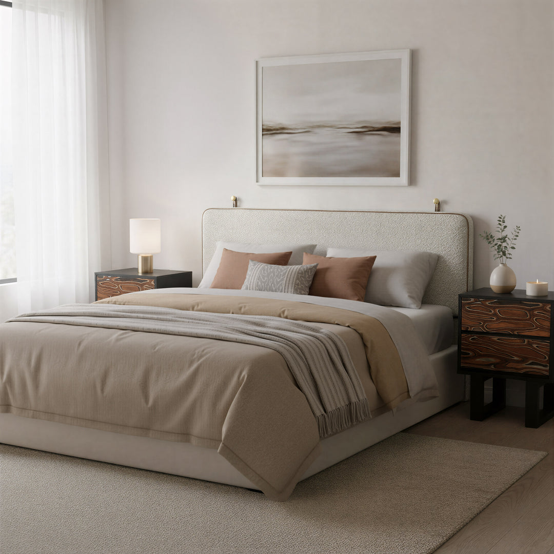 Aremi Nightstand Brown & Black - 110636