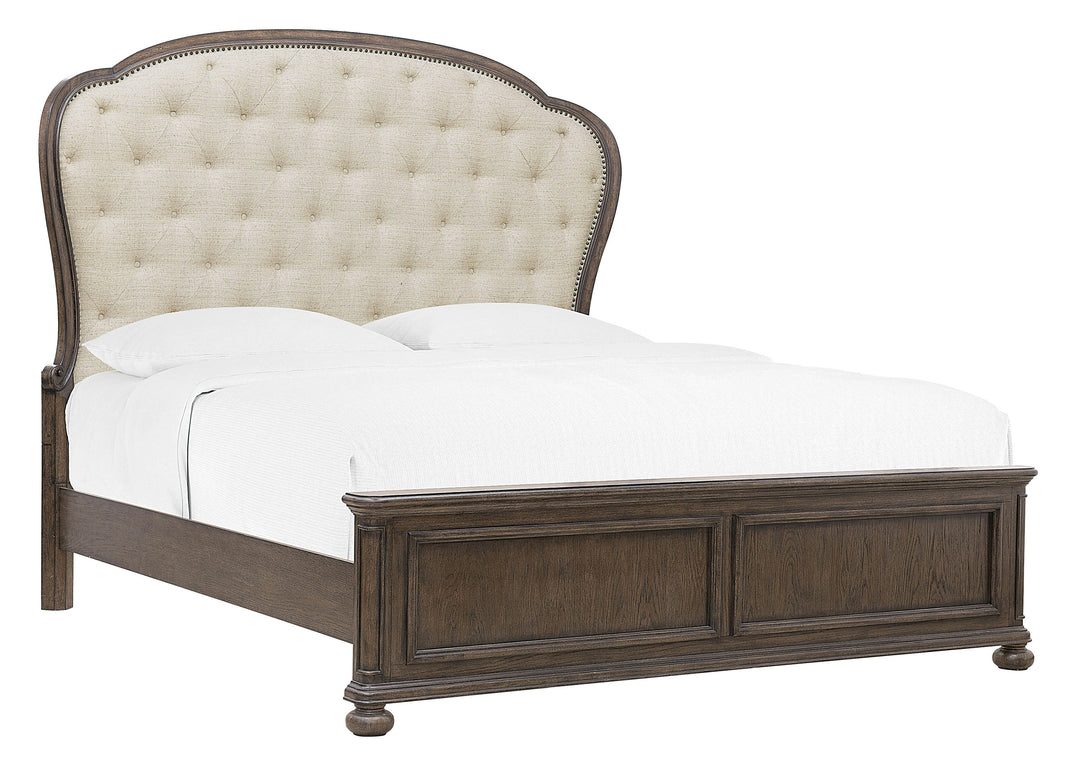 Saddle Creek Timber Brown King Upholstered Bed - P412-BR-K4