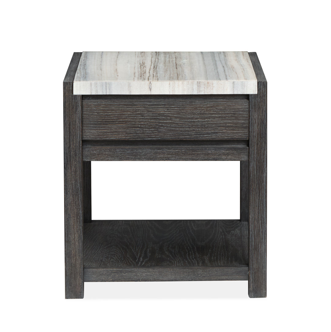 Plum Creek Ravenwood Black Rectangular End Table - T5990-03