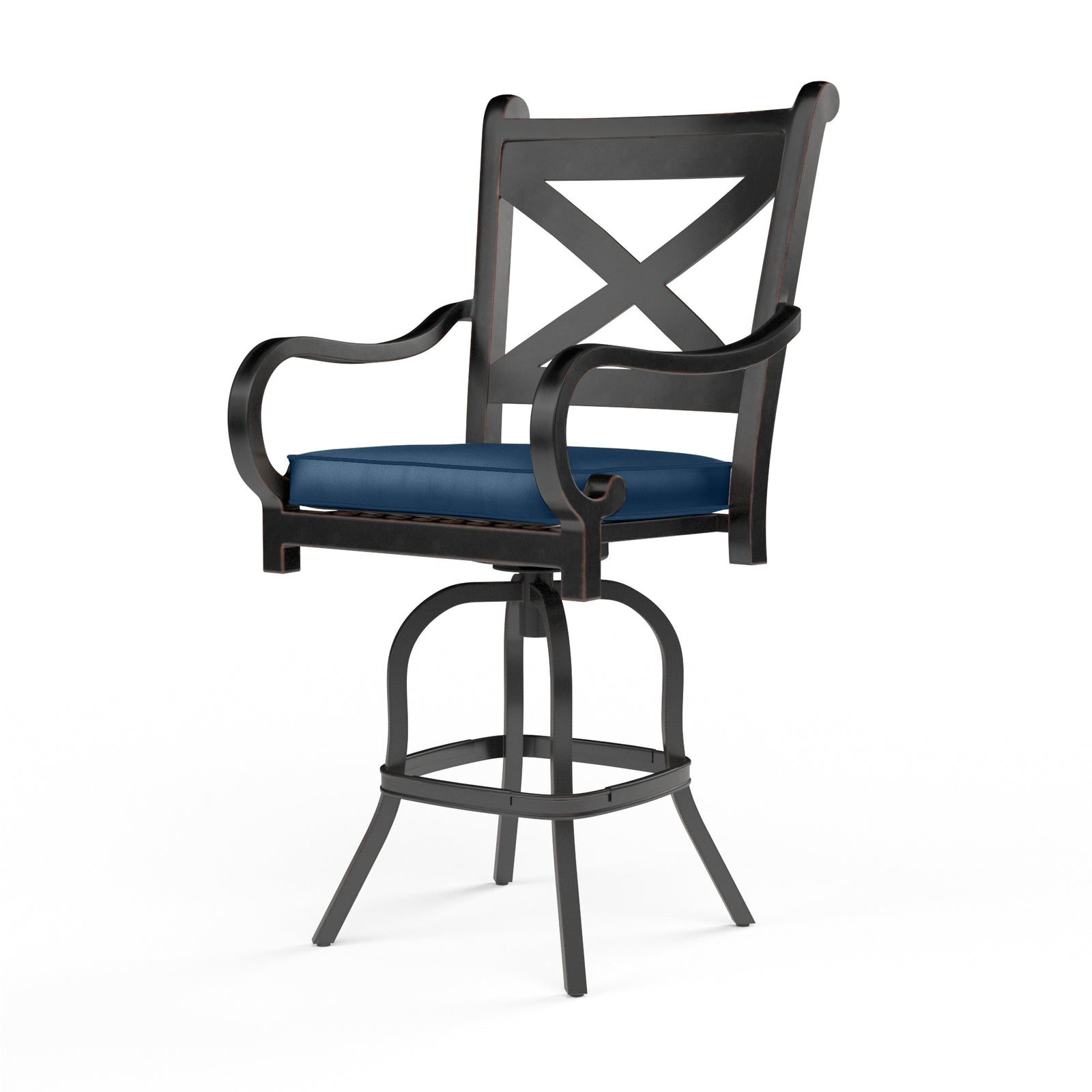 Monterey Counter Stool in Spectrum Indigo w/ Self Welt