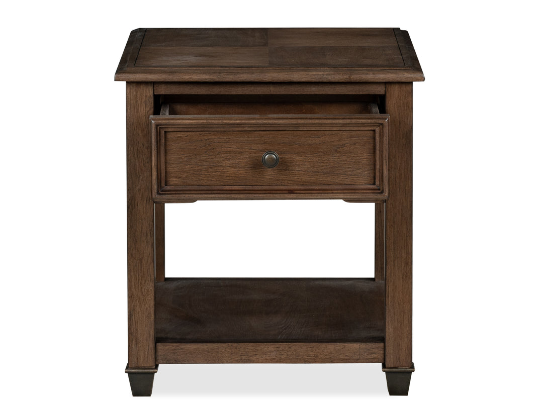 Cormac Brown Rectangular End Table - T6589-03