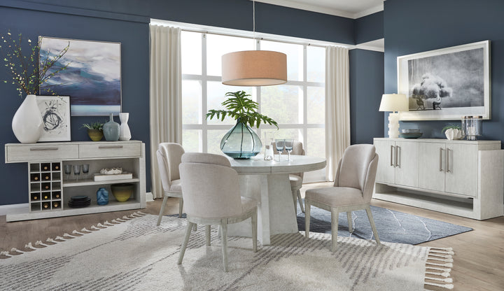 Lorelei Misty Cloud Extendable 54" Round Dining Table - D5893-24