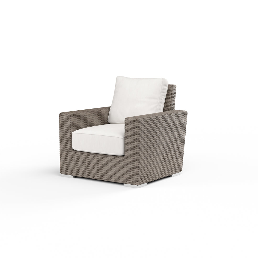 American Home Furniture | Sunset West - Coronado Club Chair in Canvas Flax w/ Self Welt