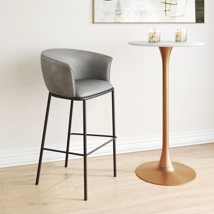 Garston Barstool Gray - AmericanHomeFurniture