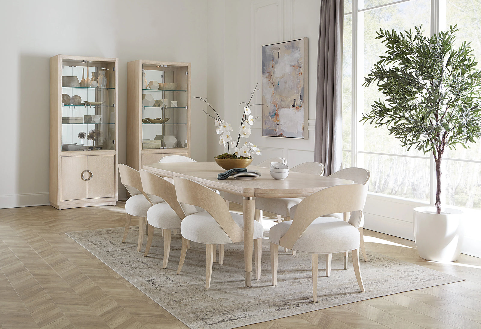 American Home Furniture Hooker Furniture Nouveau Chic Rectangle Dining Table with 1-22in Leaf