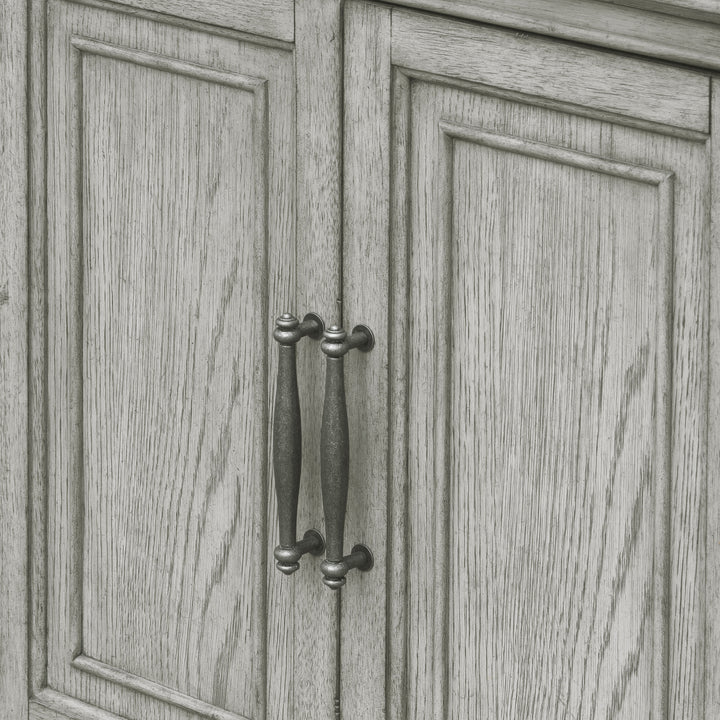 Madison Ridge Bluff Grey Server With Hutch - P091-DR-K5