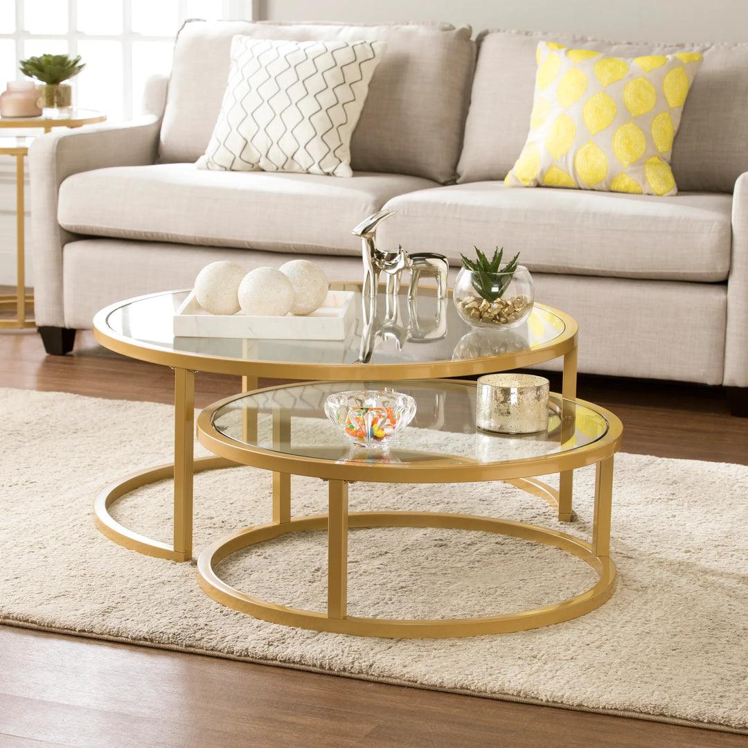Evelyn Nesting Coffee Tables - 2pc Set - AmericanHomeFurniture