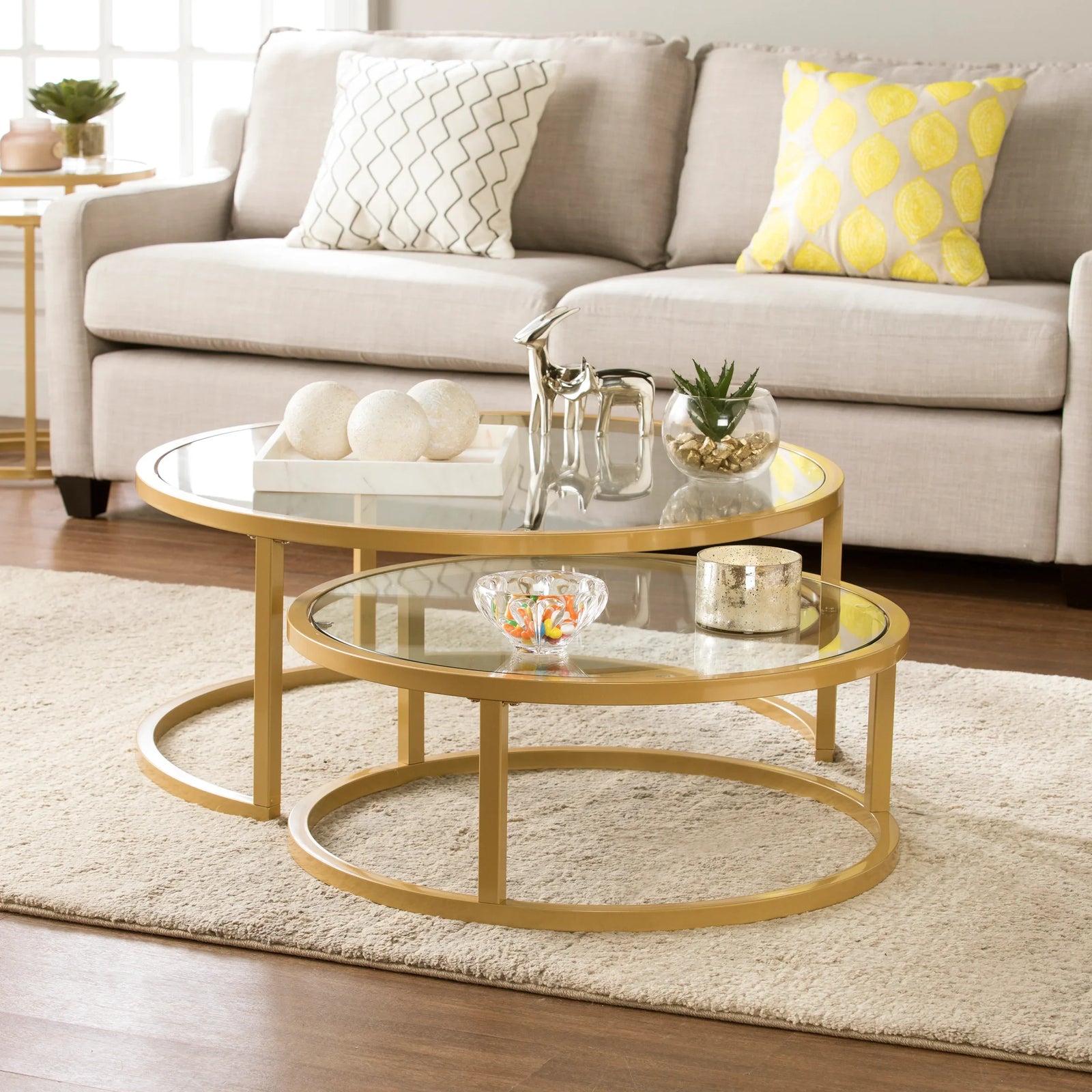 SEI Furniture Evelyn Nesting Coffee Tables - 2pc Set COFFEE TABLES