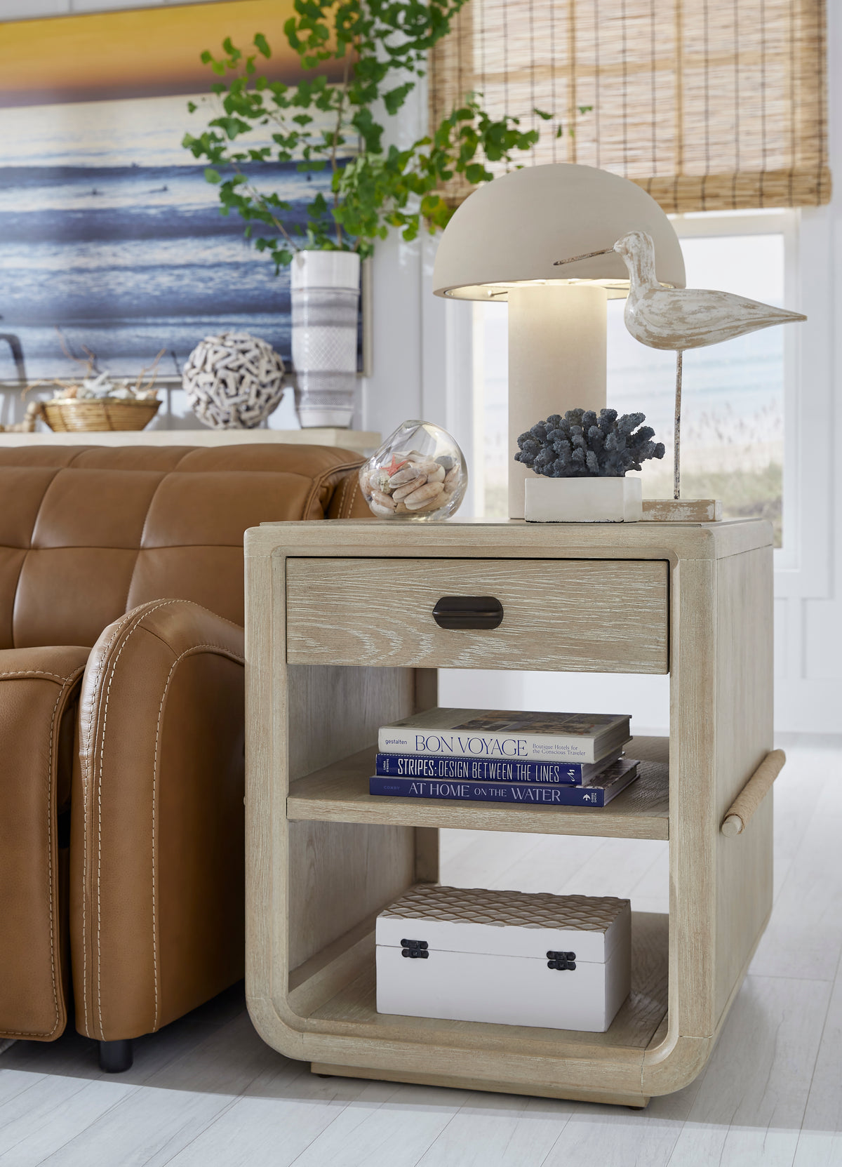 Sunset Cove Sanibel Brown Chairside End Table - T5783-10