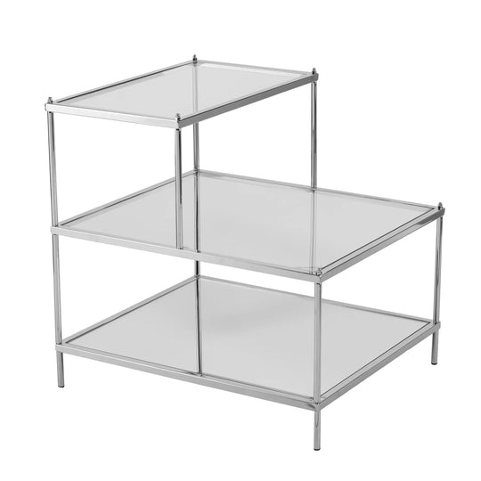 SEI Furniture Knox Glam Mirrored Accent Table - Chrome ACCENT TABLES