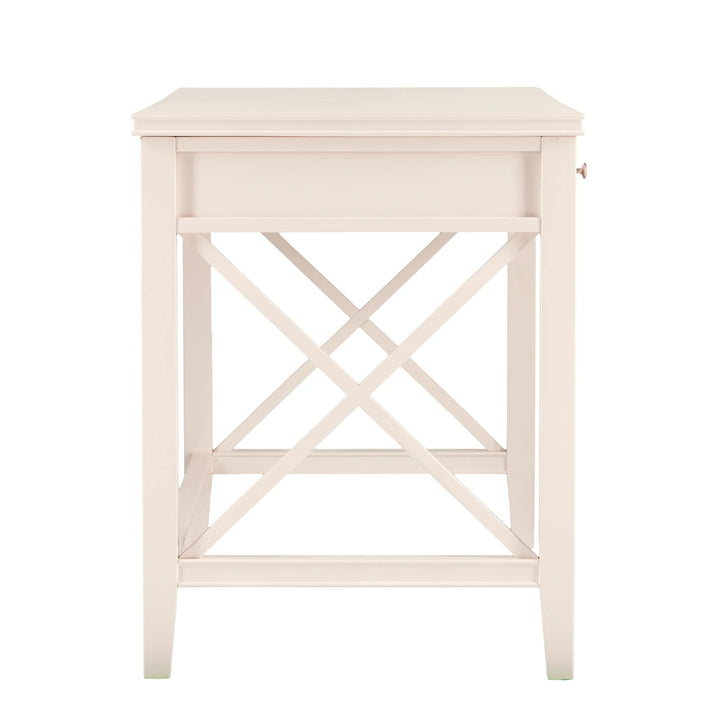 Larksmill Writing Desk - Modern Farmhouse Style - Off-White - AmericanHomeFurniture