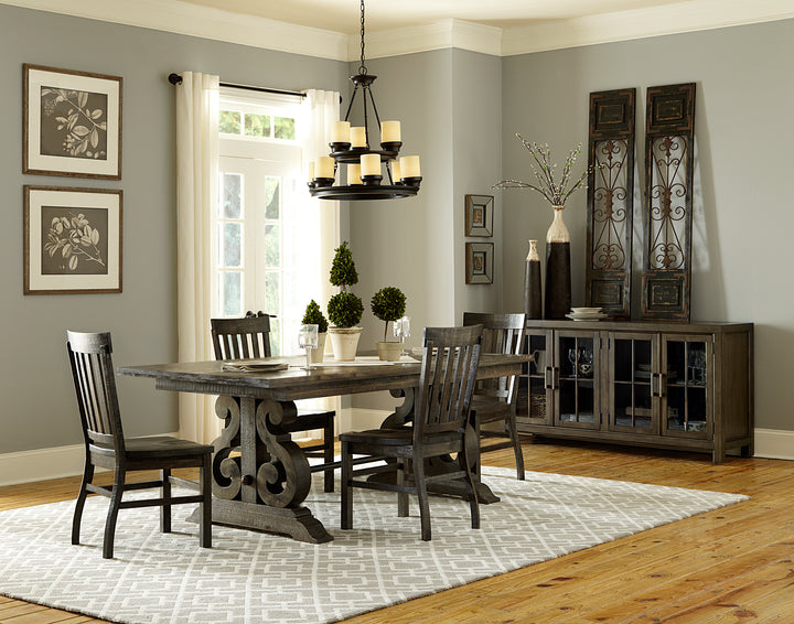 Bellamy Peppercorn Extendable Rectangular Dining Table - D2491-20