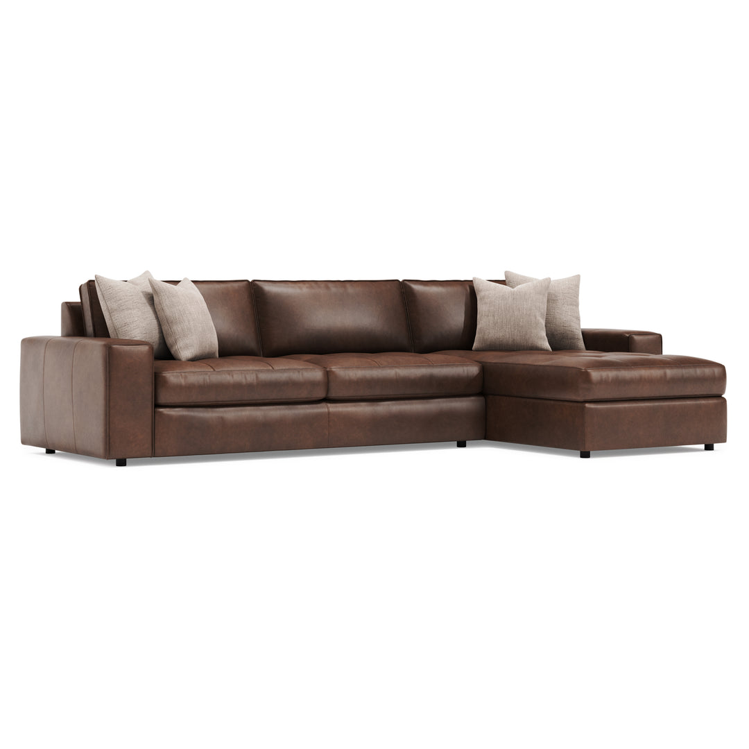 Nest Leather Sectional Right