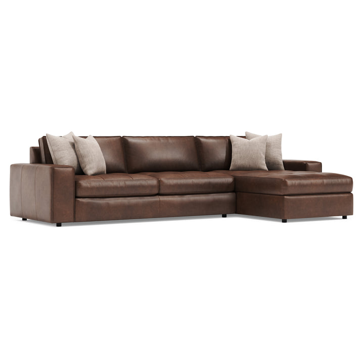 Nest Leather Sectional Right