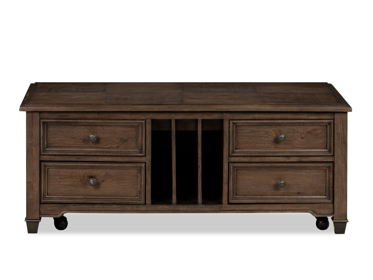 Cormac Brown Lift Top Storage Cocktail Table - T6589-50