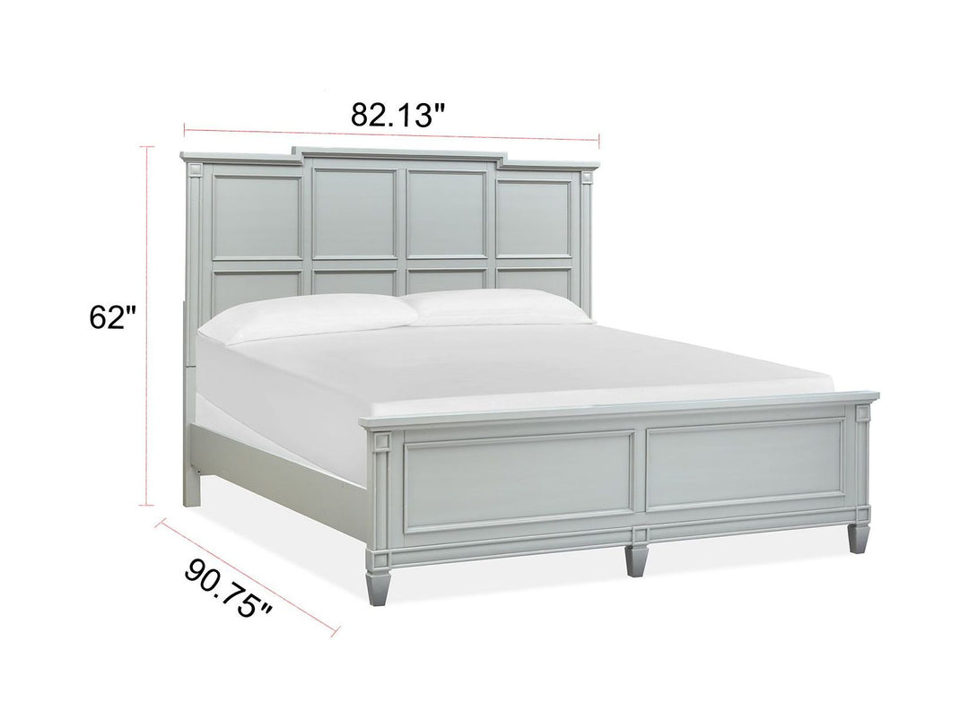 Glenbrook Pebble California King Panel Bed - B5668-74