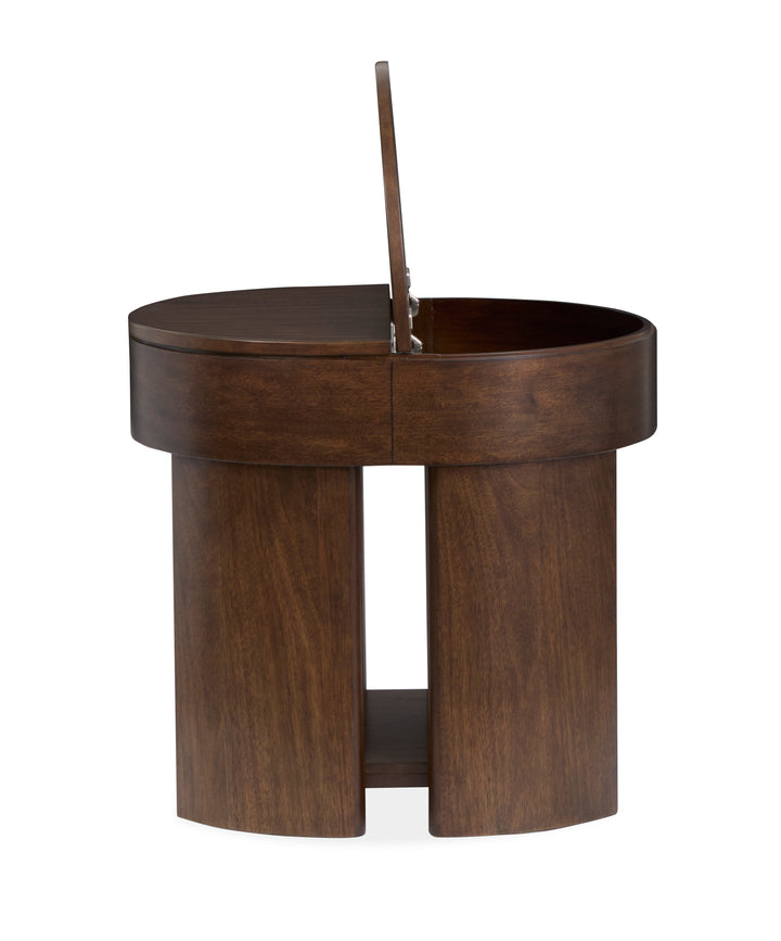 Holloway Toasted Almond Oval End Table - T6501-07