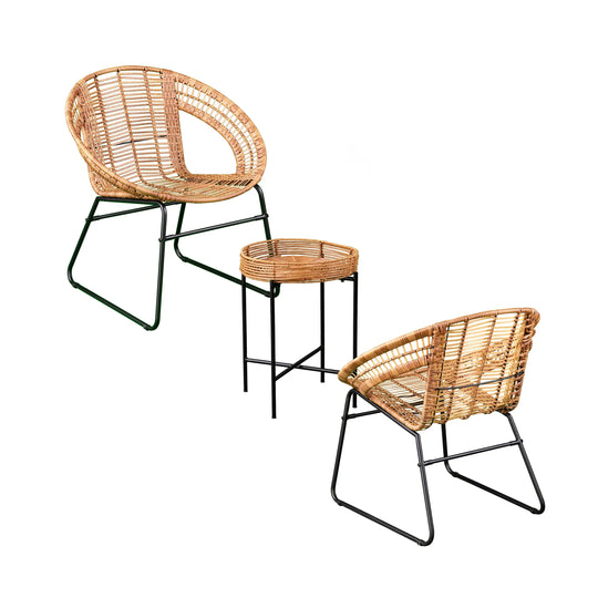 SEI Furniture Alandhra Indoor/Outdoor 3pc Bistro Set OUTDOOR DINING SETS