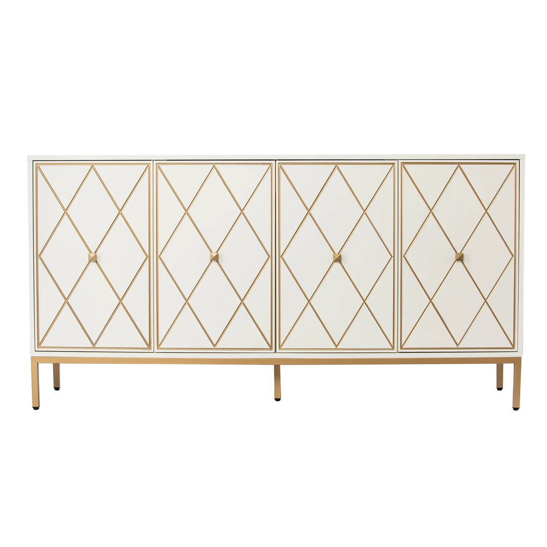 Marradi Sideboard Cabinet w/ Storage - Cream - AmericanHomeFurniture