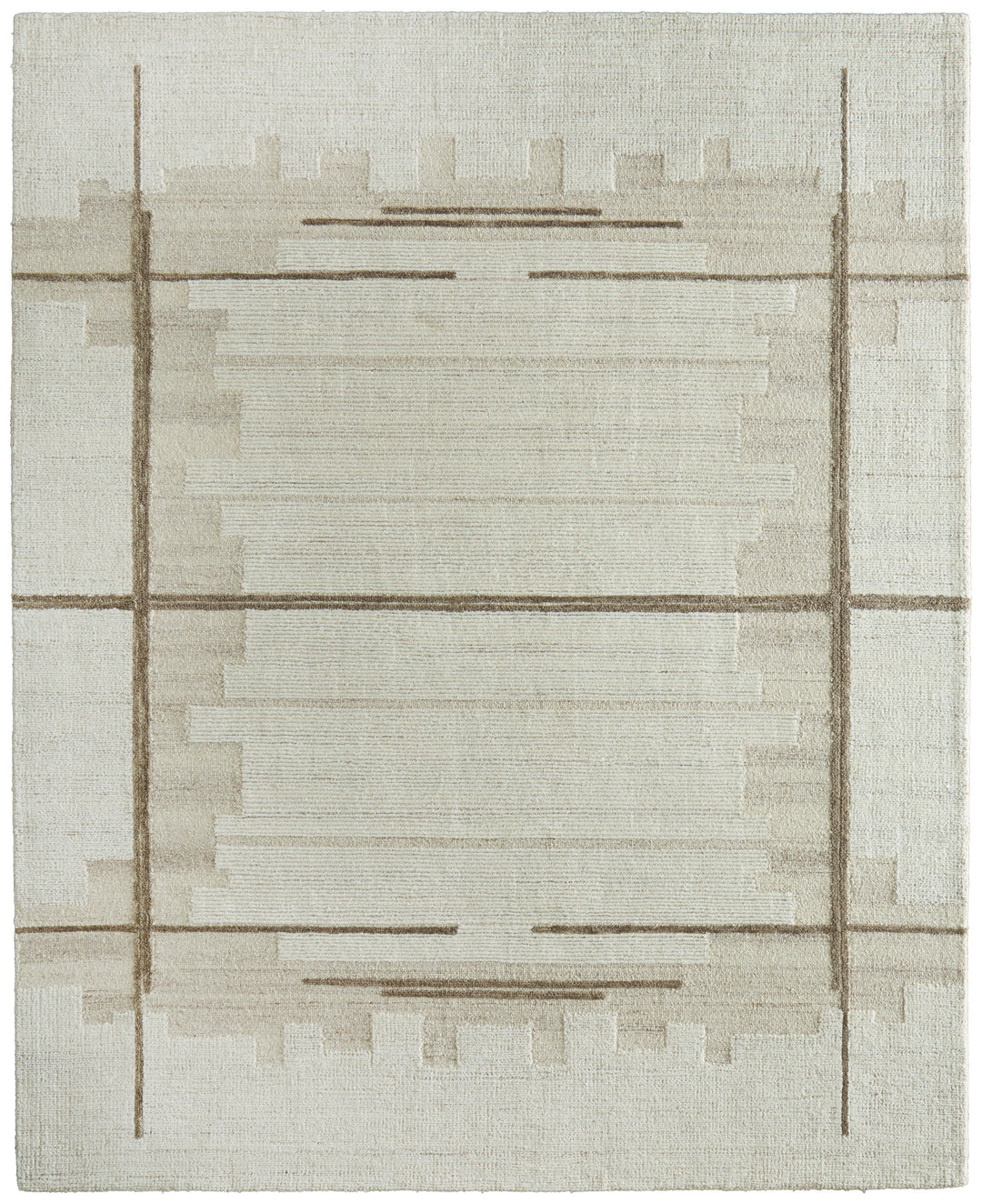 Rectangle/5' x 8'/Beige/Ivory