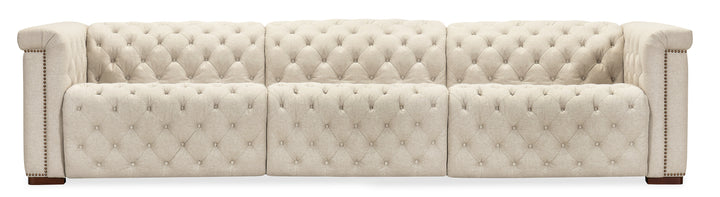 43.00"D x 126.00"W x 28.75"H/Beige