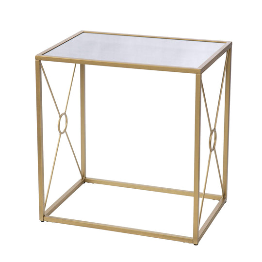 SEI Furniture Larden Mirror-Top End Table ACCENT TABLES