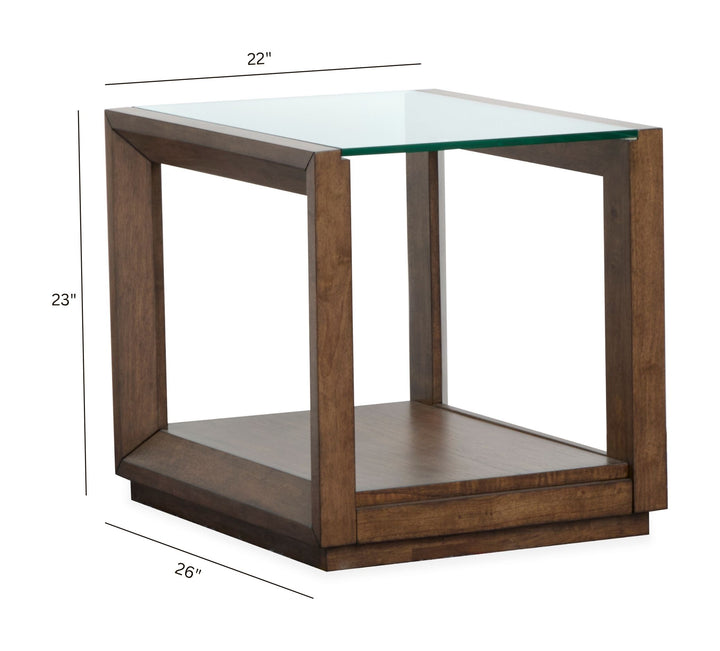 Sebastian Cinnamon Rectangular End Table - T6361-03