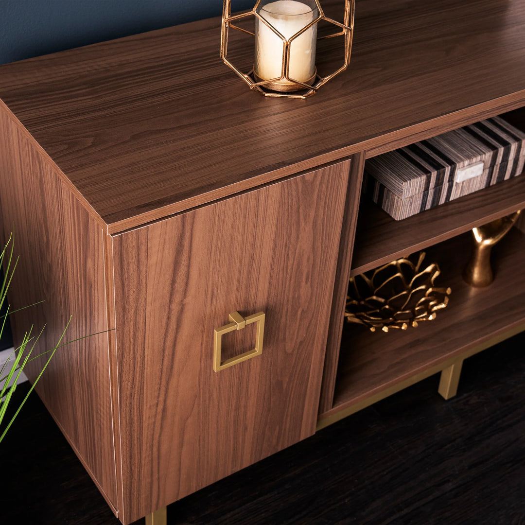 Yorkville Media Console w/ Storage - AmericanHomeFurniture