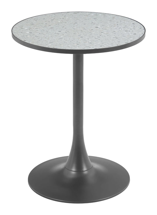 Zuo Bite Bistro Table Gray & Black DINING TABLES