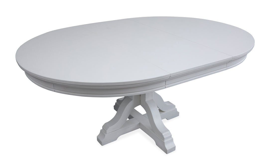 Charleston Harbor Gray Grey Extendable 48" Round Dining Table - D5611-22GY