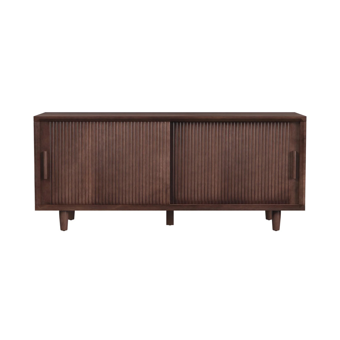 Parkdell Storage Bench with Sliding Doors - AmericanHomeFurniture