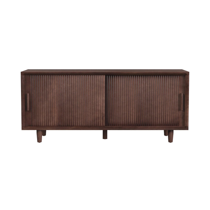 Parkdell Storage Bench with Sliding Doors - AmericanHomeFurniture