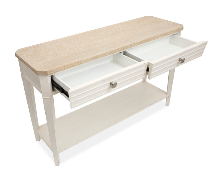 Echo Isles Sea Pearl And Driftwood Rectangular Sofa Table - T6310-73