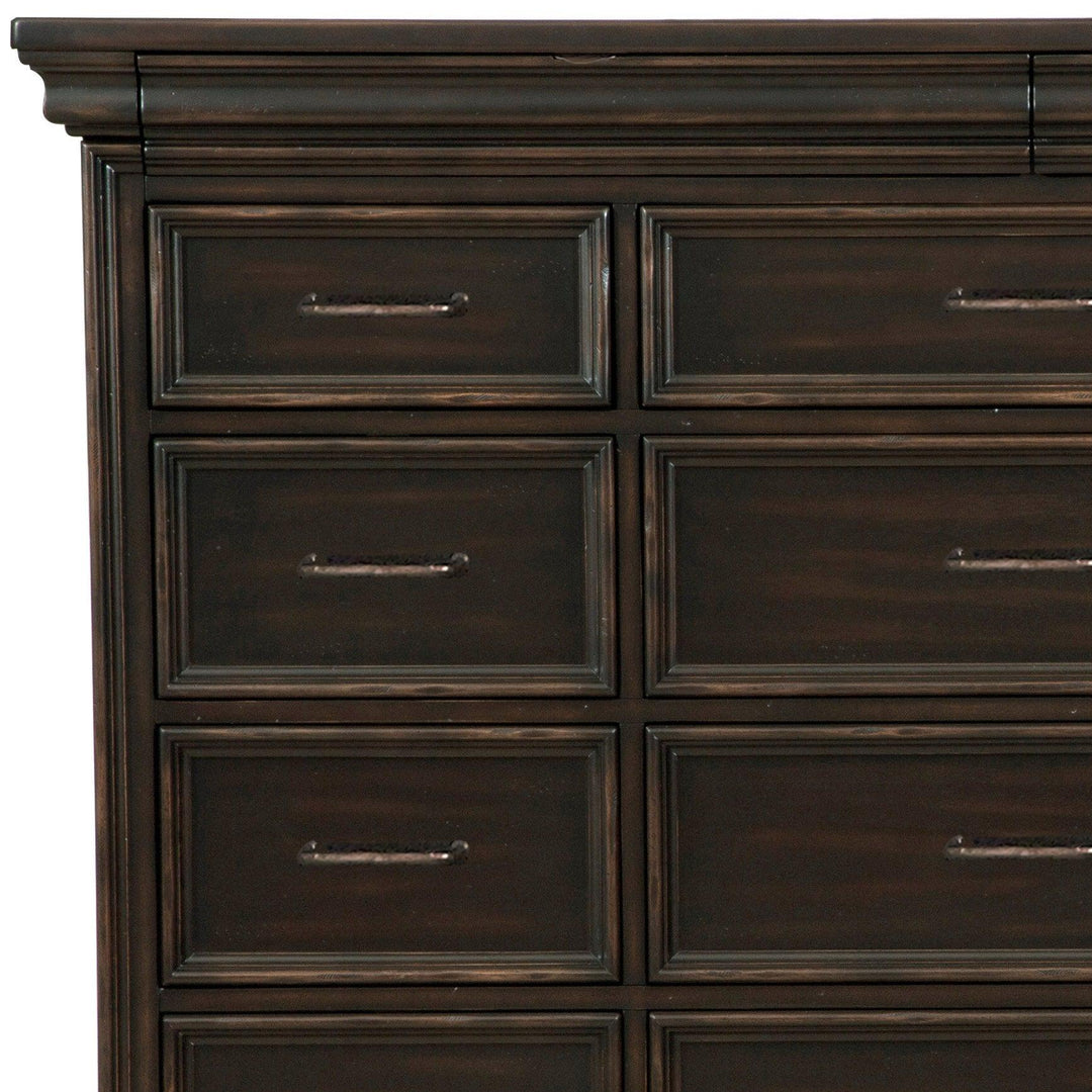 Caldwell 17 Drawer Master Dresser - AmericanHomeFurniture
