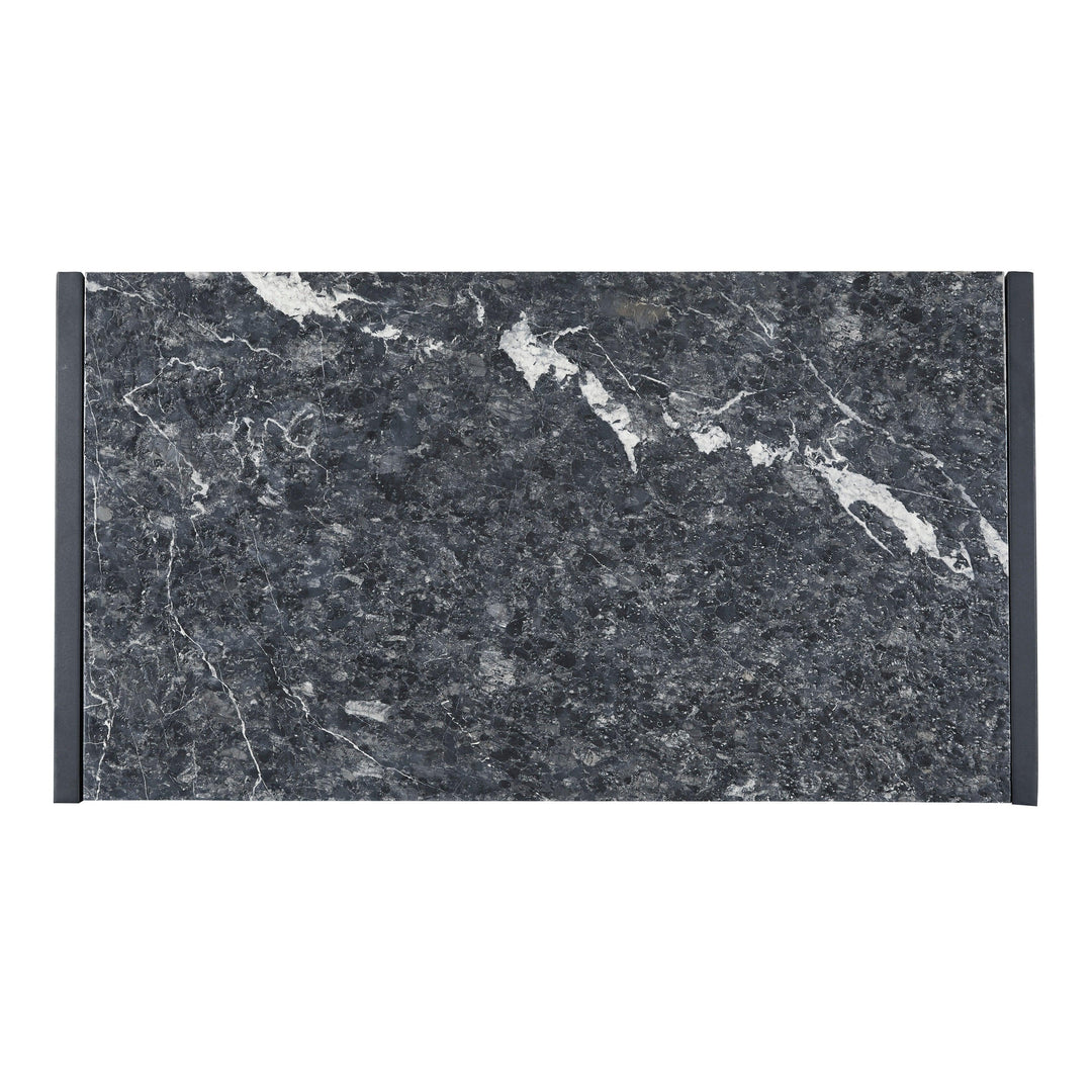 Modern Industrial Stone Top Cocktail Table - AmericanHomeFurniture