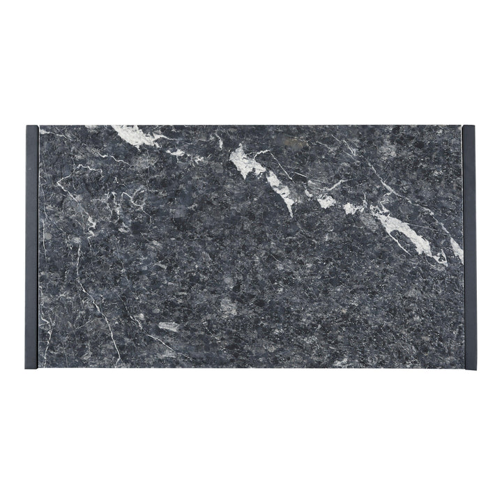 Modern Industrial Stone Top Cocktail Table - AmericanHomeFurniture