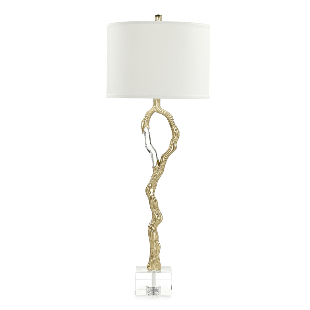 Metallic Ice Buffet Lamp, Brass