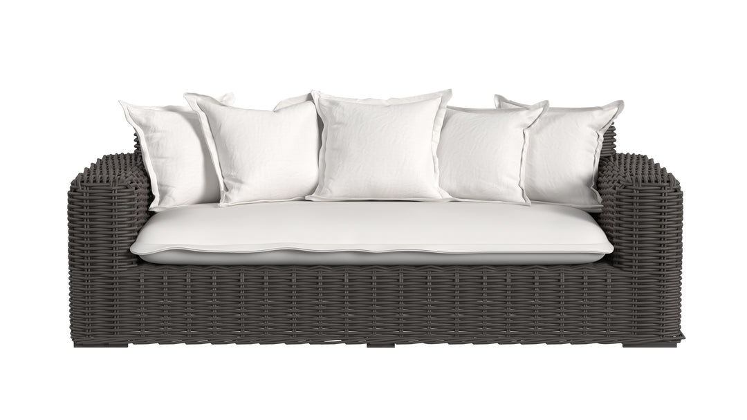 Cabo Loveseat in Soothe Pearl w/ Flange Welt