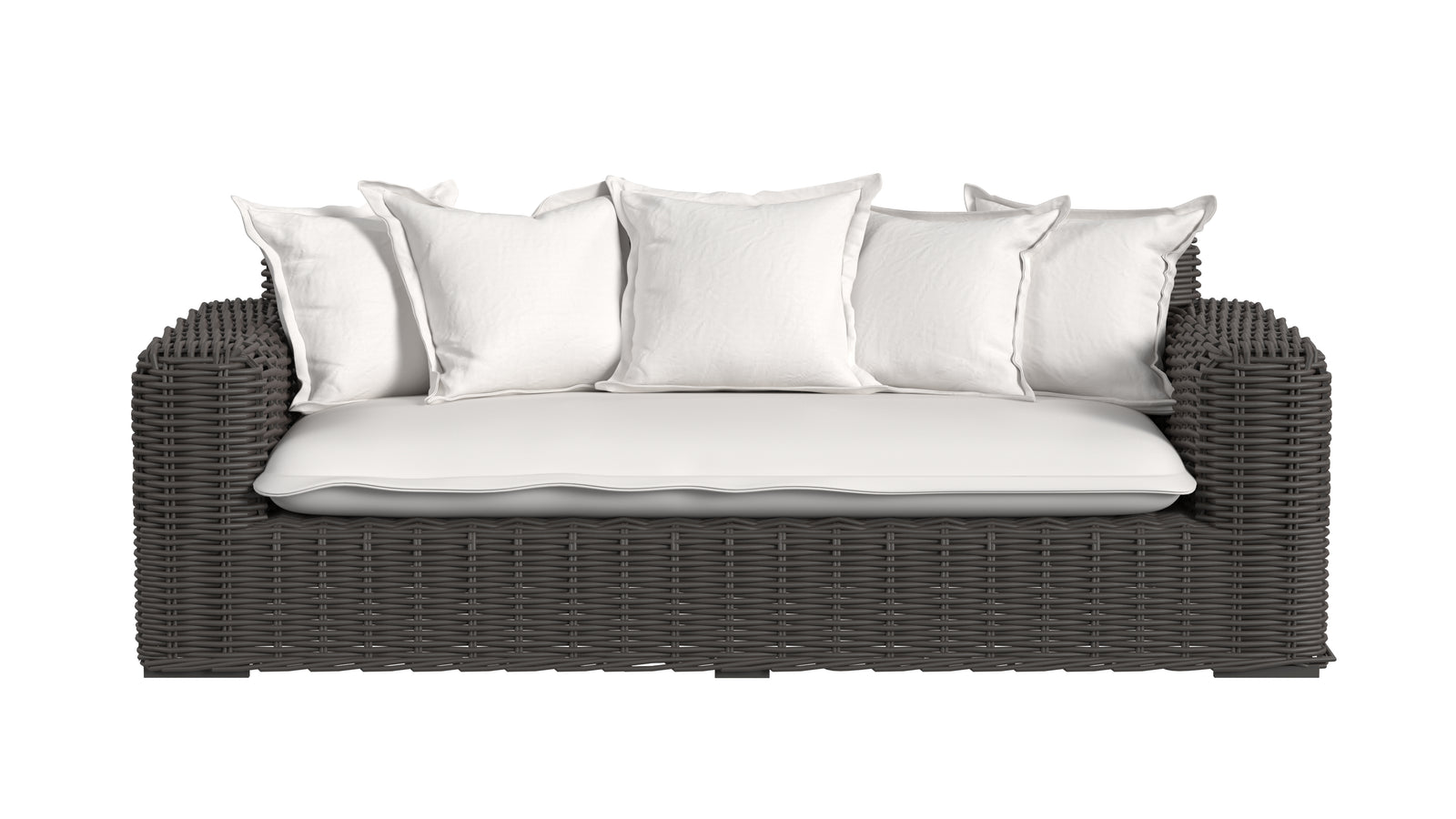 Cabo Loveseat in Soothe Pearl w/ Flange Welt