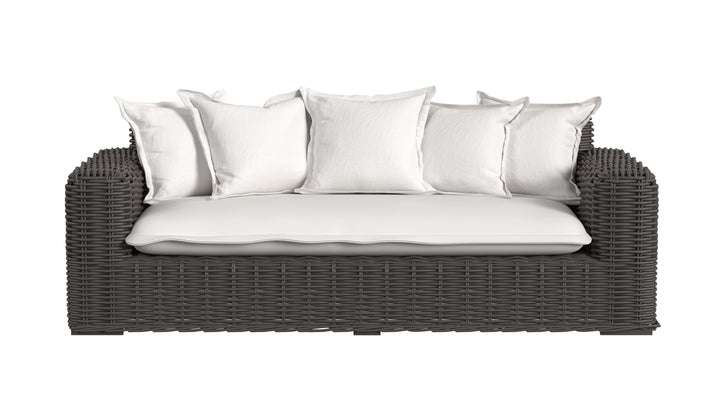Cabo Loveseat in Soothe Pearl w/ Flange Welt