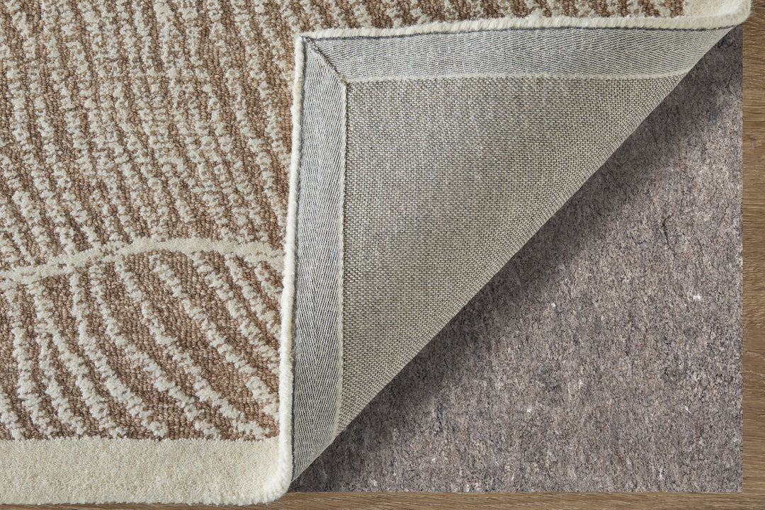 Rectangle/5' x 8'/Taupe/Ivory